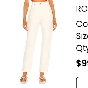 Rollas White Jeans